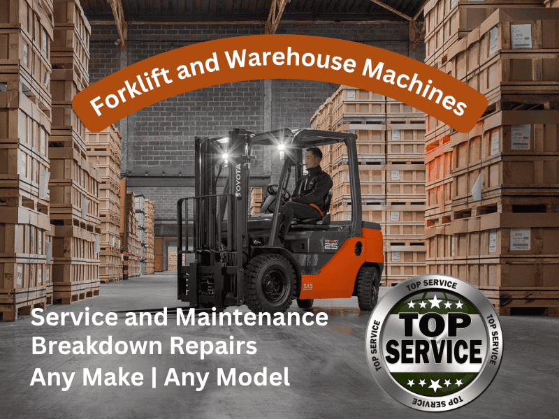 Forklift and warehouse machinery service and repair in Castle Eden, North East England.